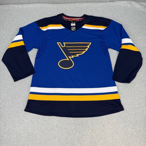 Fanatics Other - St Louis Blues Fanatics Premium Jersey Size 54 With Fight Strap Blue Home